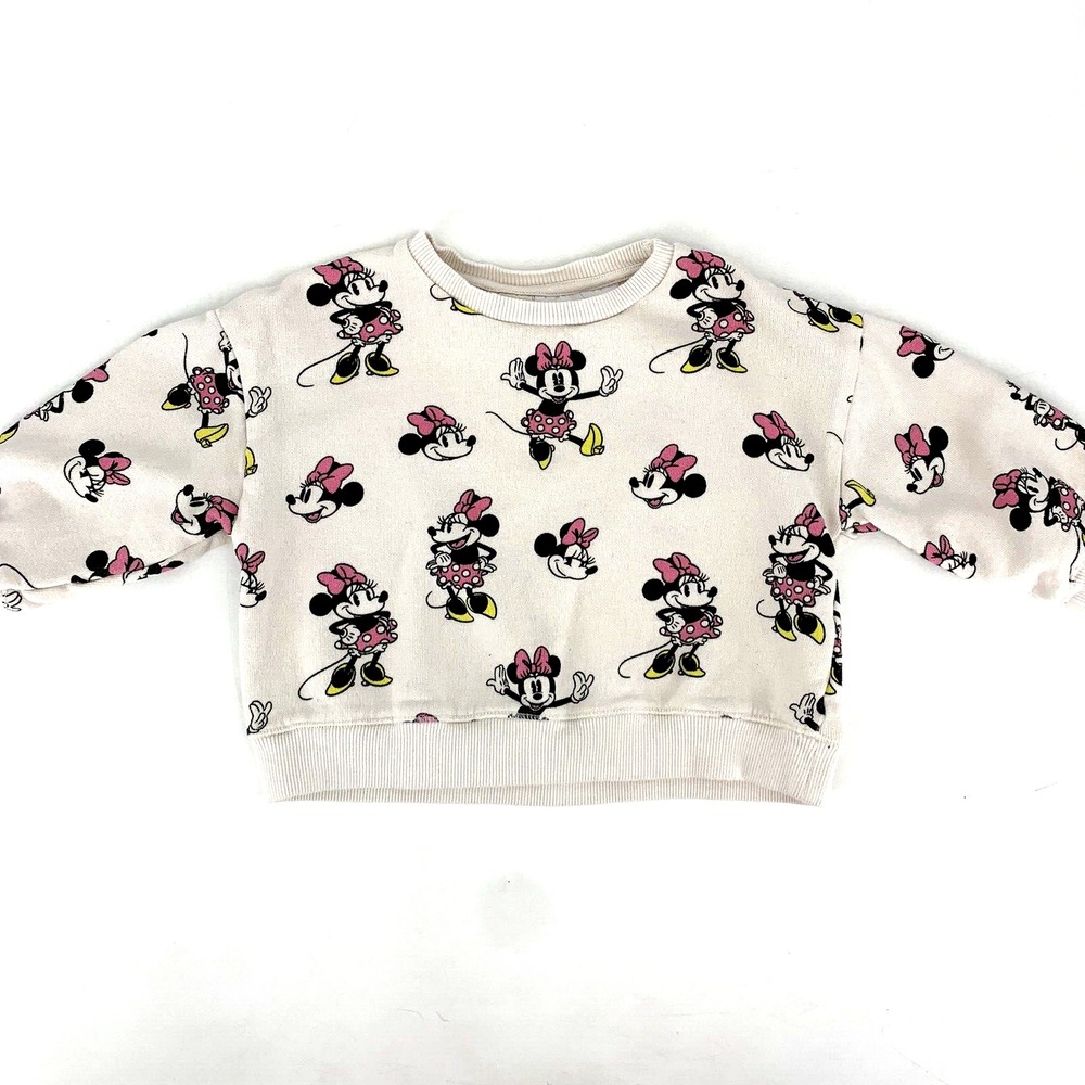 Zara Disney Baby Minnie Mouse Sweatshirt Top‎ 12-18 Months